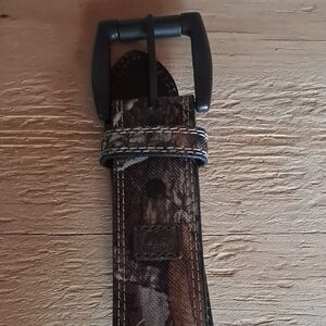 Camouflage Belt with Black Buckle